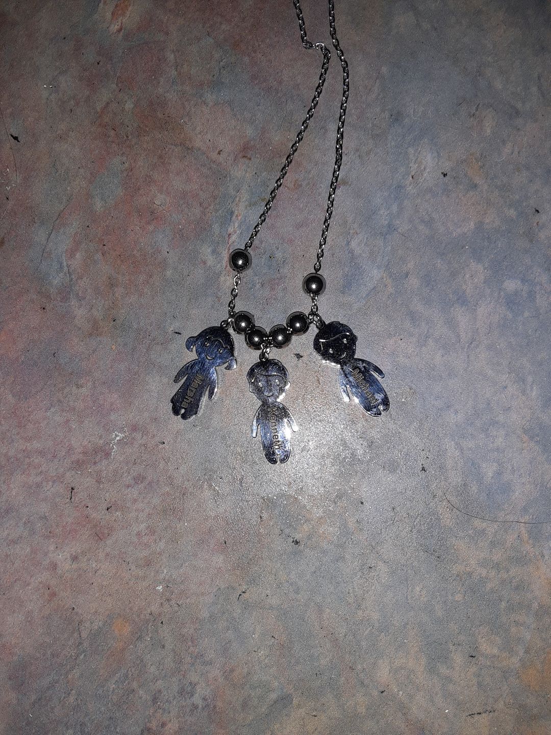 Customer photo review of Personalised My Children Necklace