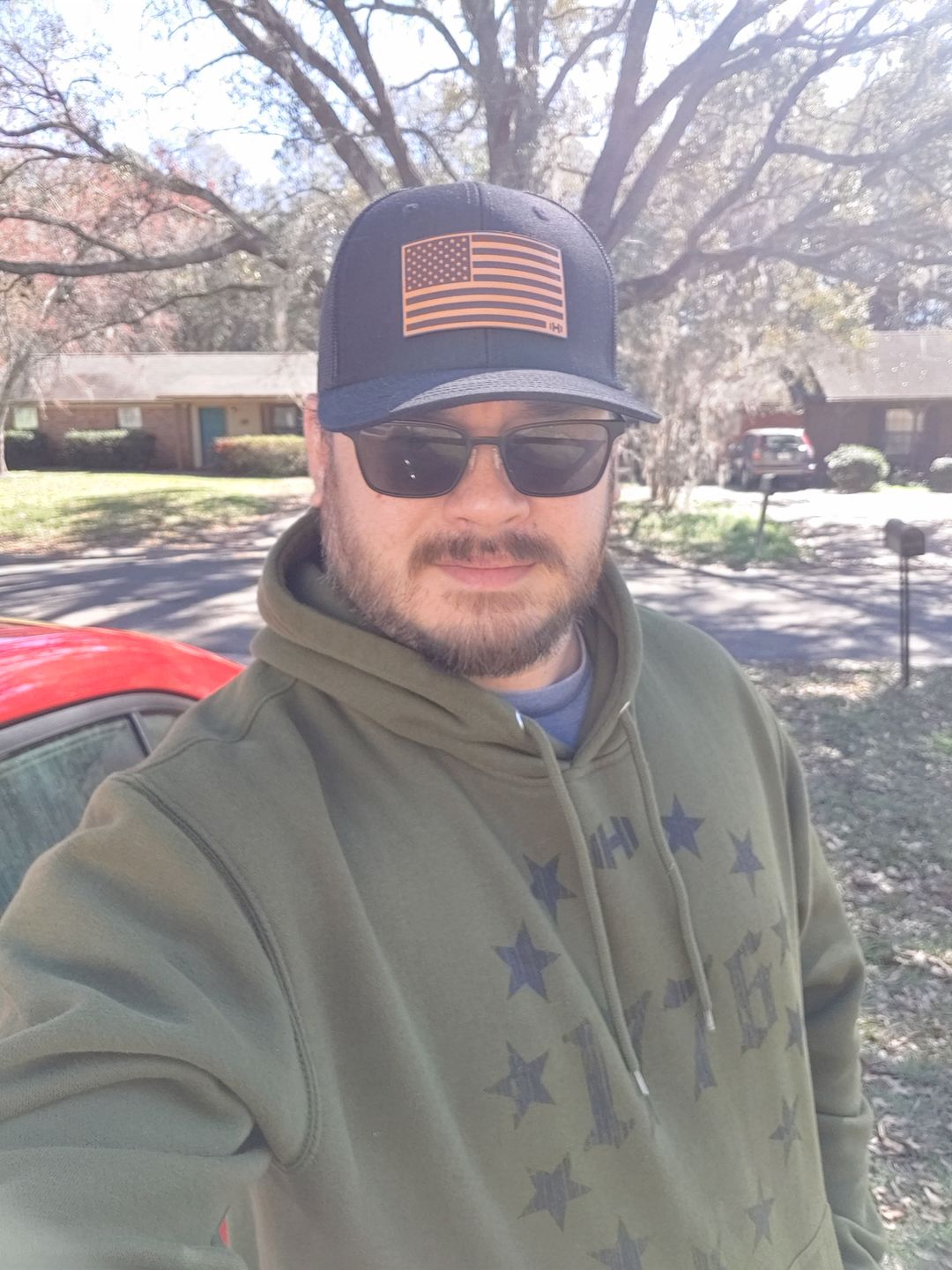Customer photo review of 1776 Circle Stars Hoodie