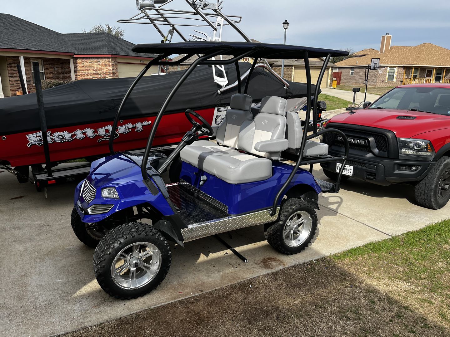 Customer photo review of Suite Seats Villager Touring Edition - Fully Custom Golf Cart Seat Cushions - YAMAHA