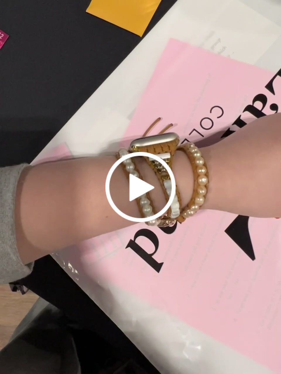 Customer video review of Graceful Freshwater Pearl Apple Watch Strap
