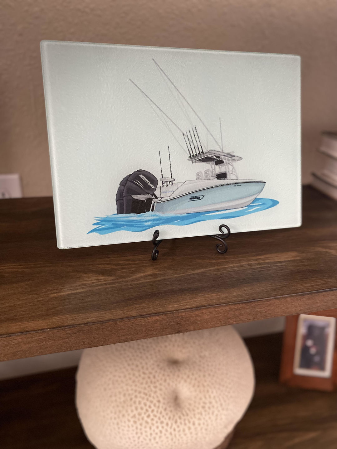 Customer photo review of Custom Glass Cutting Boards