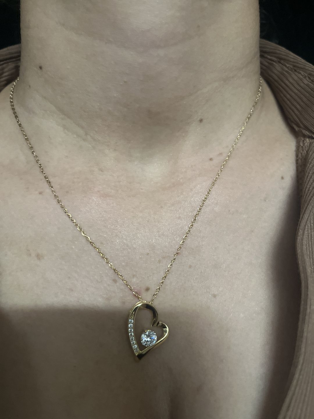 Customer photo review of White Gold Necklace - With Real Rose - To My Love