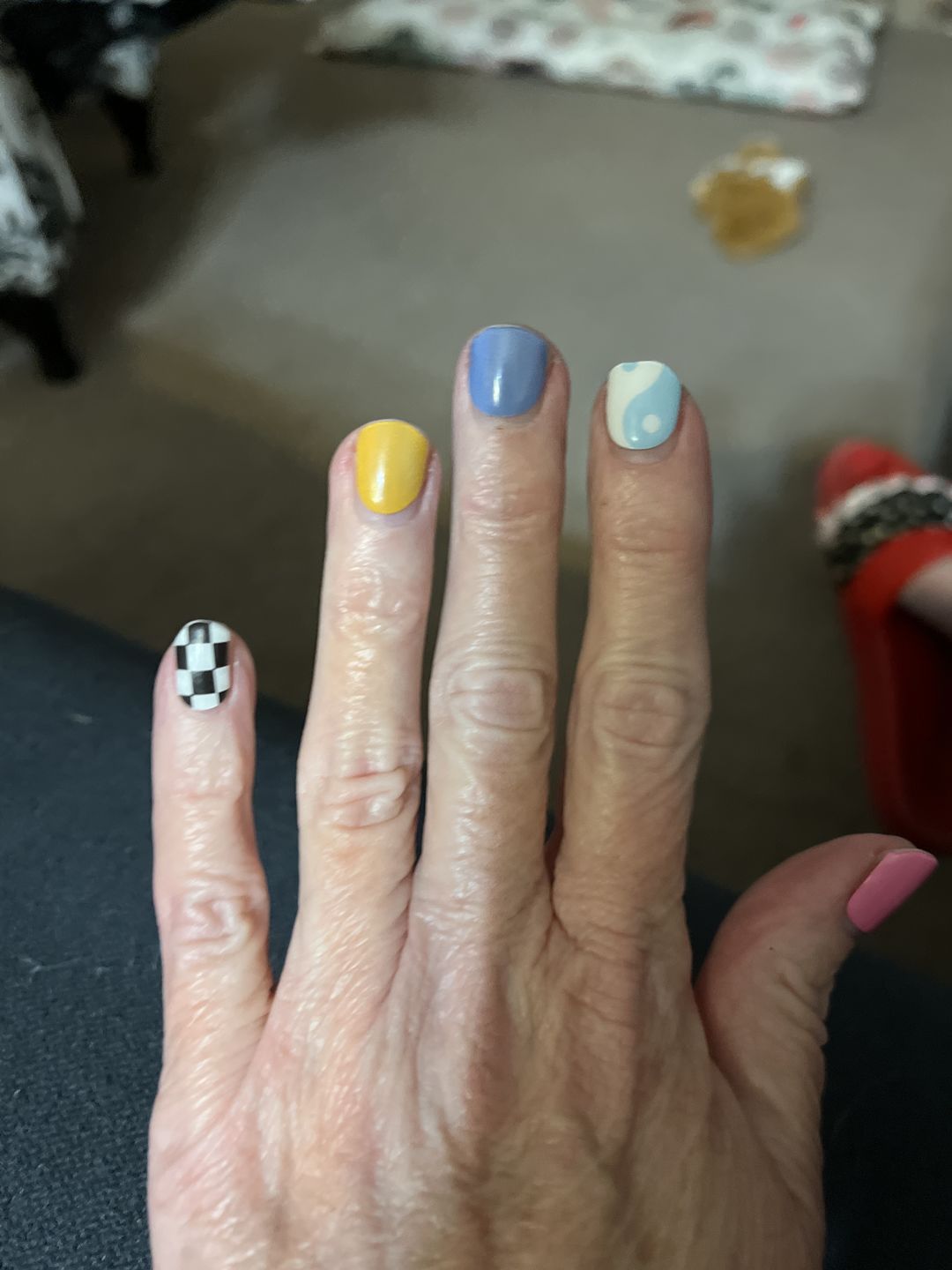 Customer photo review of Gel Nail Sticker Starter Kit (FREE UV Lamp With 2 Or More Gel Nail Stickers)