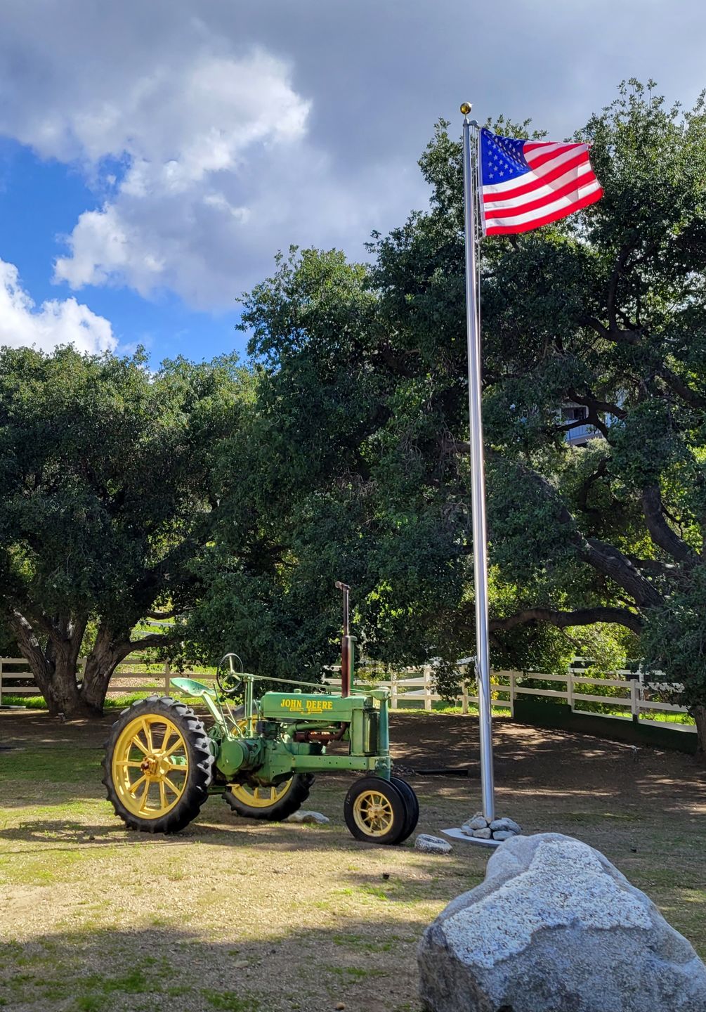 Customer photo review of Solar Powered Flagpole Spot Light