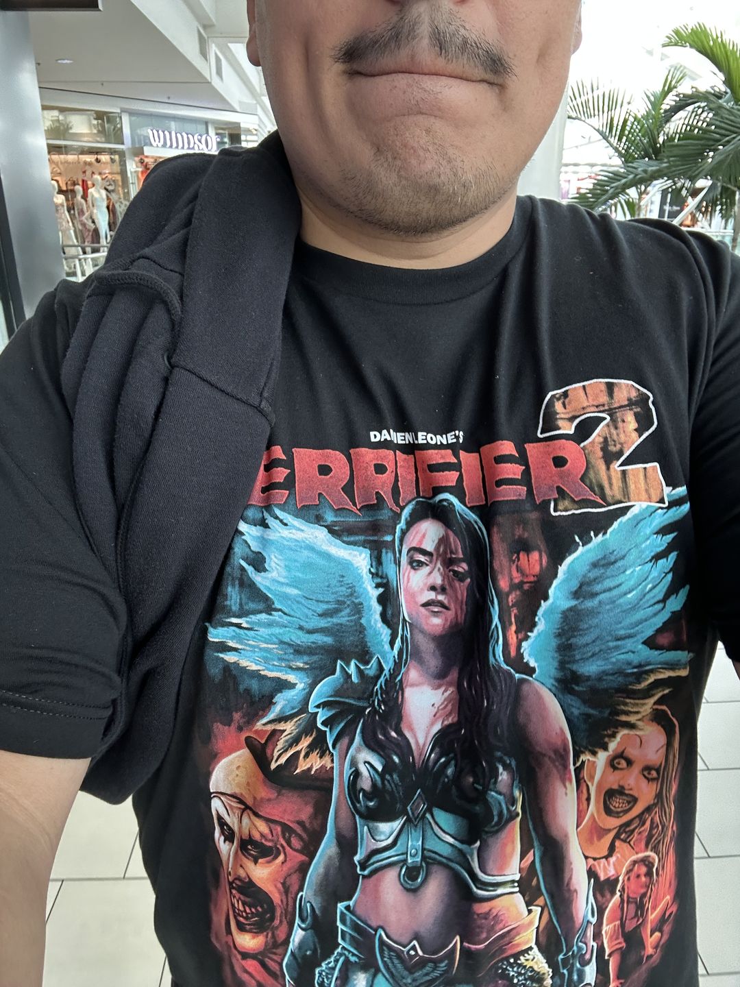Customer photo review of Terrifier 2 No Escape T-Shirt