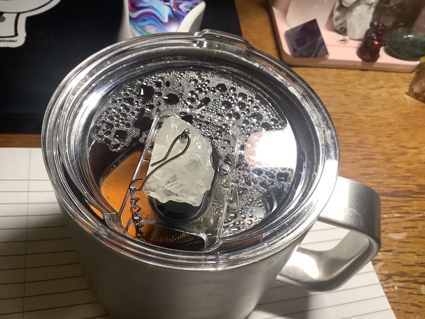 Customer photo review of Uplifting Crystal Tea Strainer