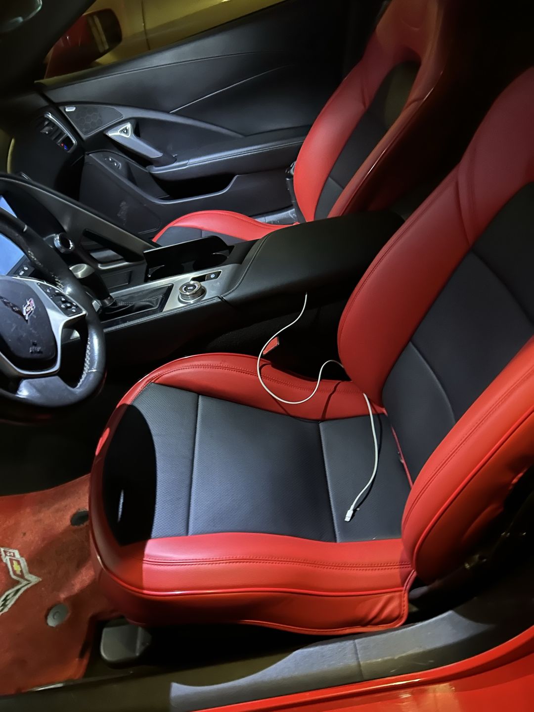 Customer photo review of Corvette C7 Premium Custom Leather Seat Covers