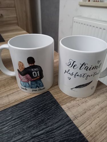 Customer photo review of Couple (homme et femme) - Mug personnalisée