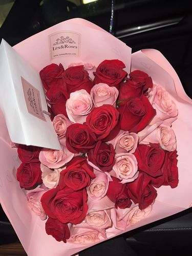 Customer photo review of Pink & Red Bouquet - Valentines