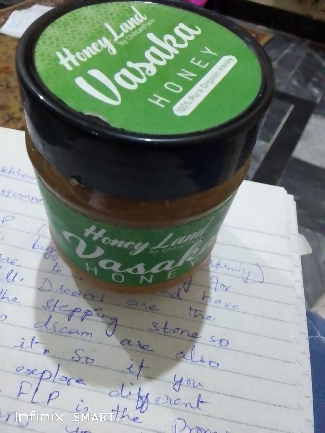 Customer photo review of Vasaka Infused Honey