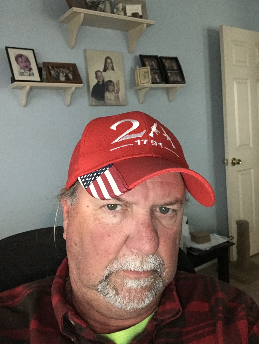 Customer photo review of 2nd Amendment Limited Edition Red Embroidered Hat