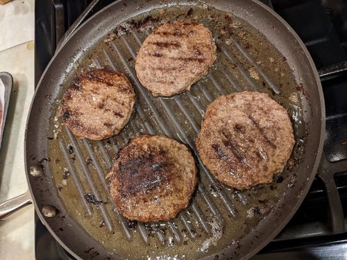 Customer photo review of Halal Gourmet Beef Burgers