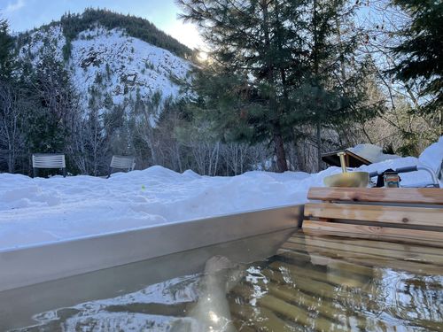 Customer photo review of Wood Burning Hot Tub
