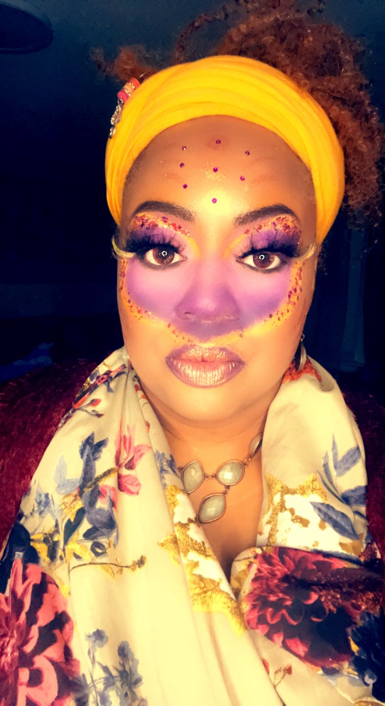 Customer photo review of 2Dadoll Purple Haze Colored Contact Lenses(1 pair)