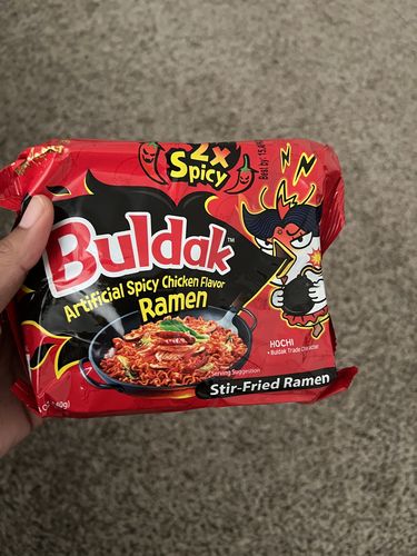 Customer photo review of Buldak Spicy Noodle Challenge