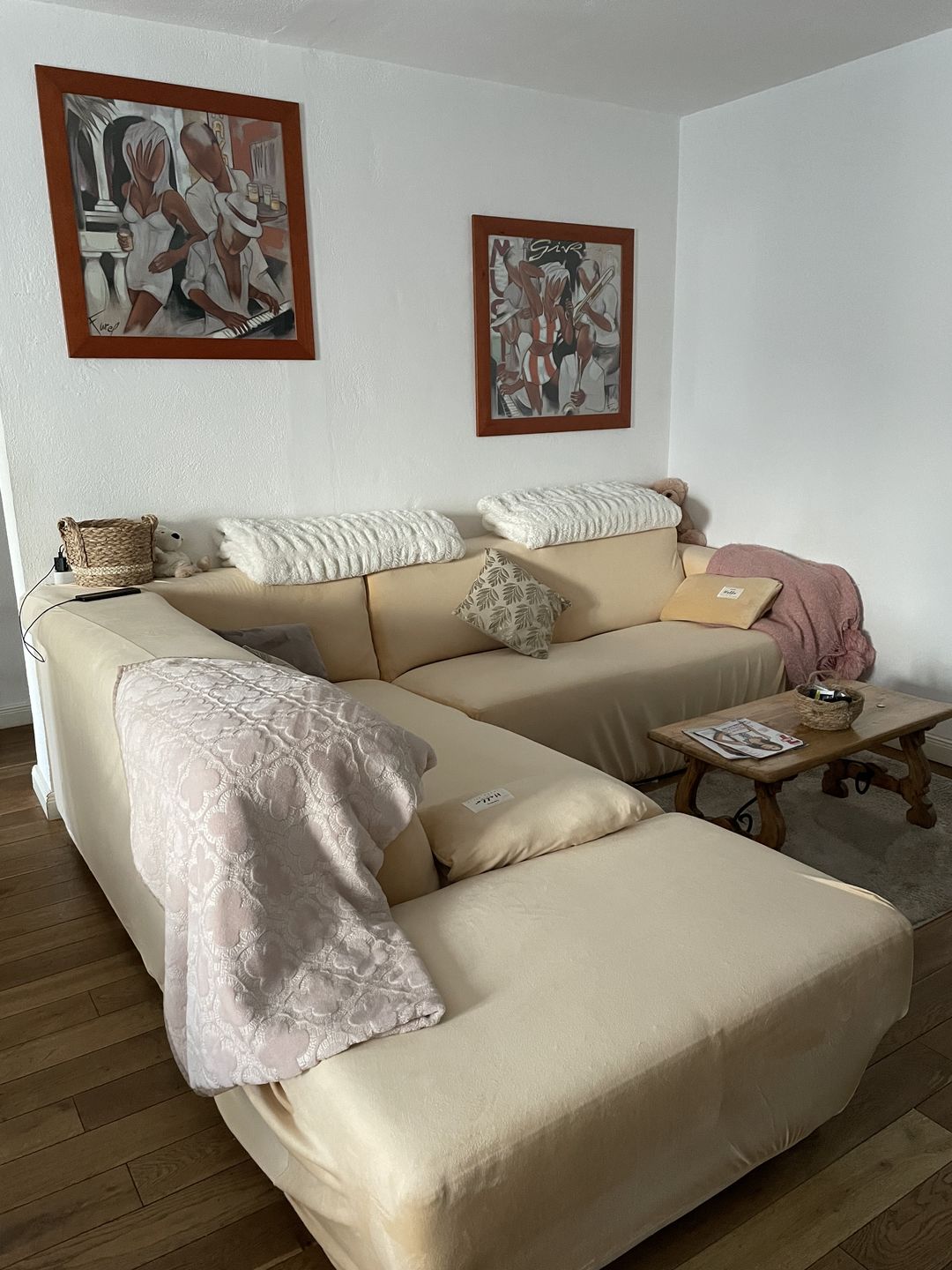 Customer photo review of 6 Bâtonnets en mousse antidérapants pour housse de canapé extensible