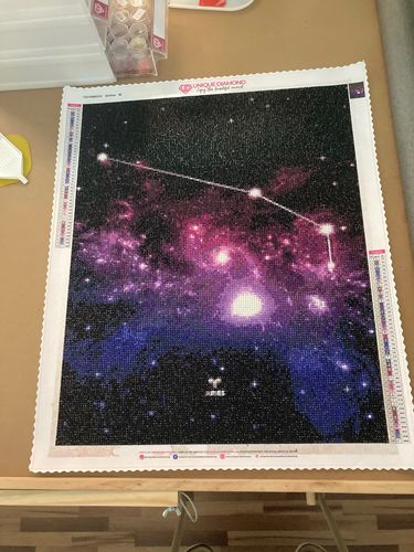 Customer photo review of 5D Diamond Painting Sternzeichen Sternenhimmel