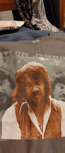 Customer photo review of Triple Photo Waylon Jennings Men's Shirt