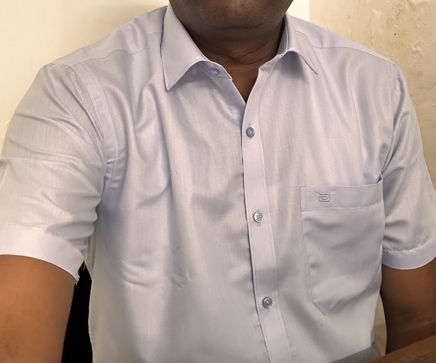 Customer photo review of Super Soft - Sky Blue Formal Shirts | SS1504