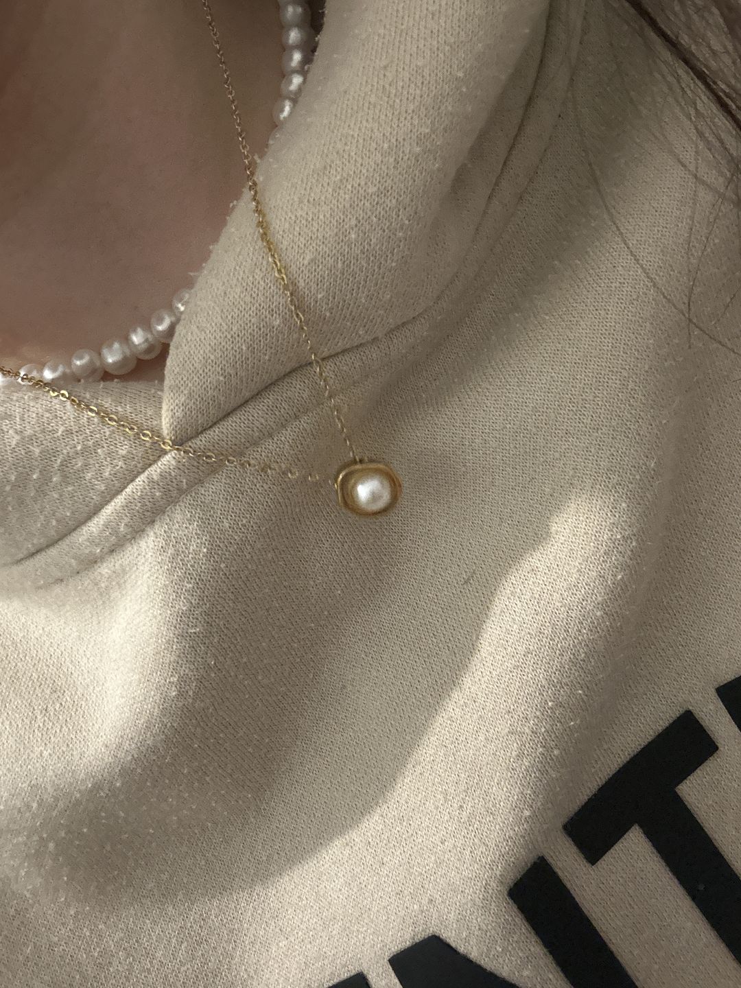 Customer photo review of Nina Halskette | 18K vergoldet