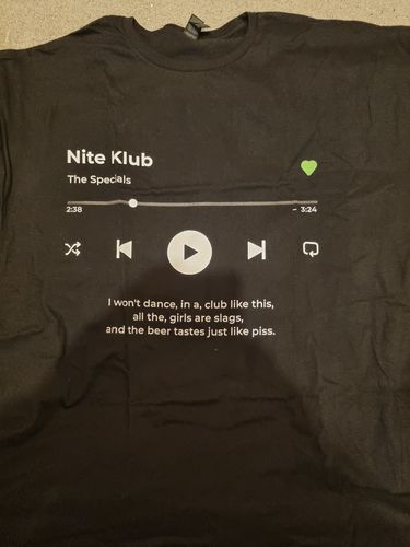Customer photo review of Your Favorite Song T-Shirt Music Player