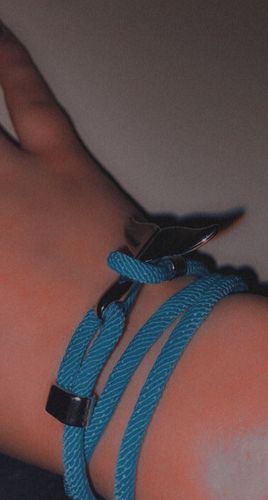 Customer photo review of "Whale" tracking bracelet