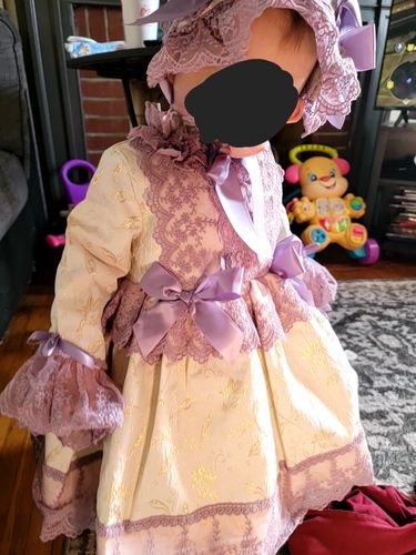 Customer photo review of Baby Girl Vintage Autumn Lolita Lace Princess Dress