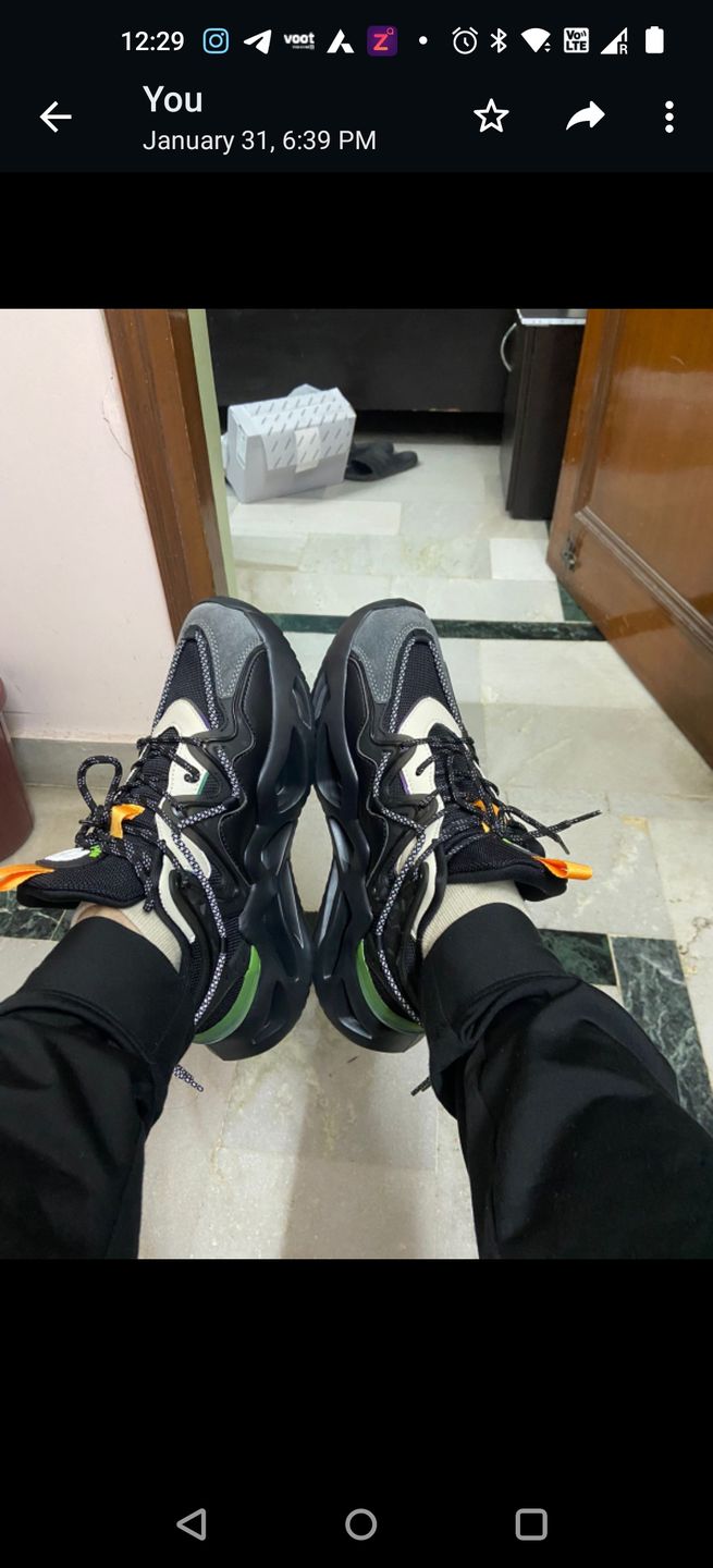 Customer photo review of Moscow Carbon Black Sneaker