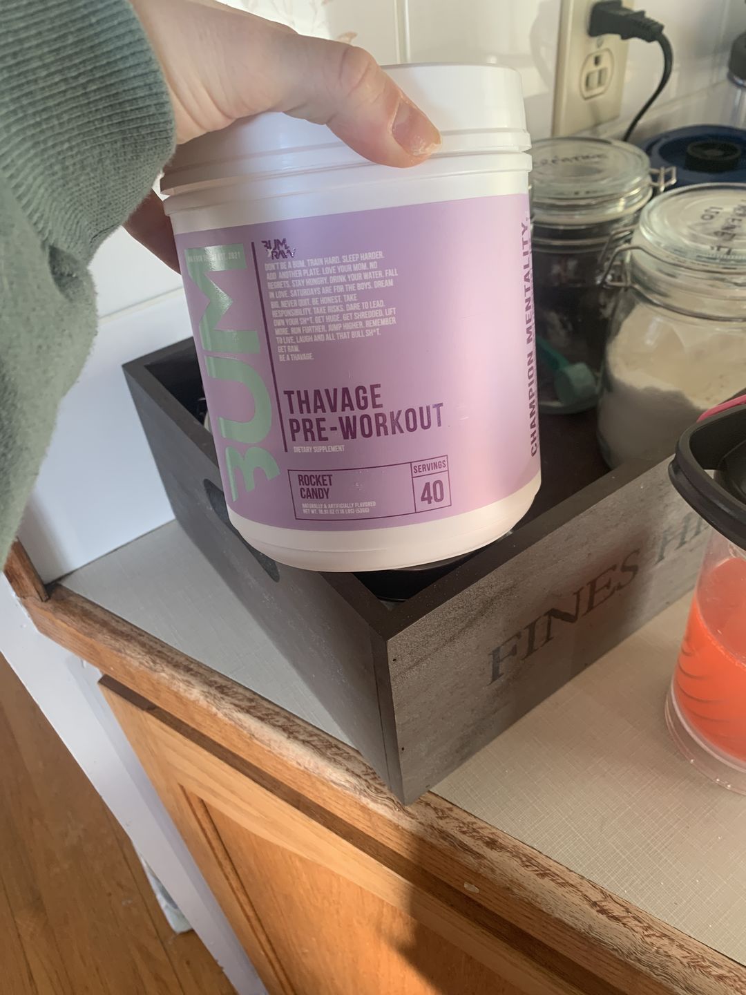 Customer photo review of CBUM - Thavage Pre-Workout 21oz