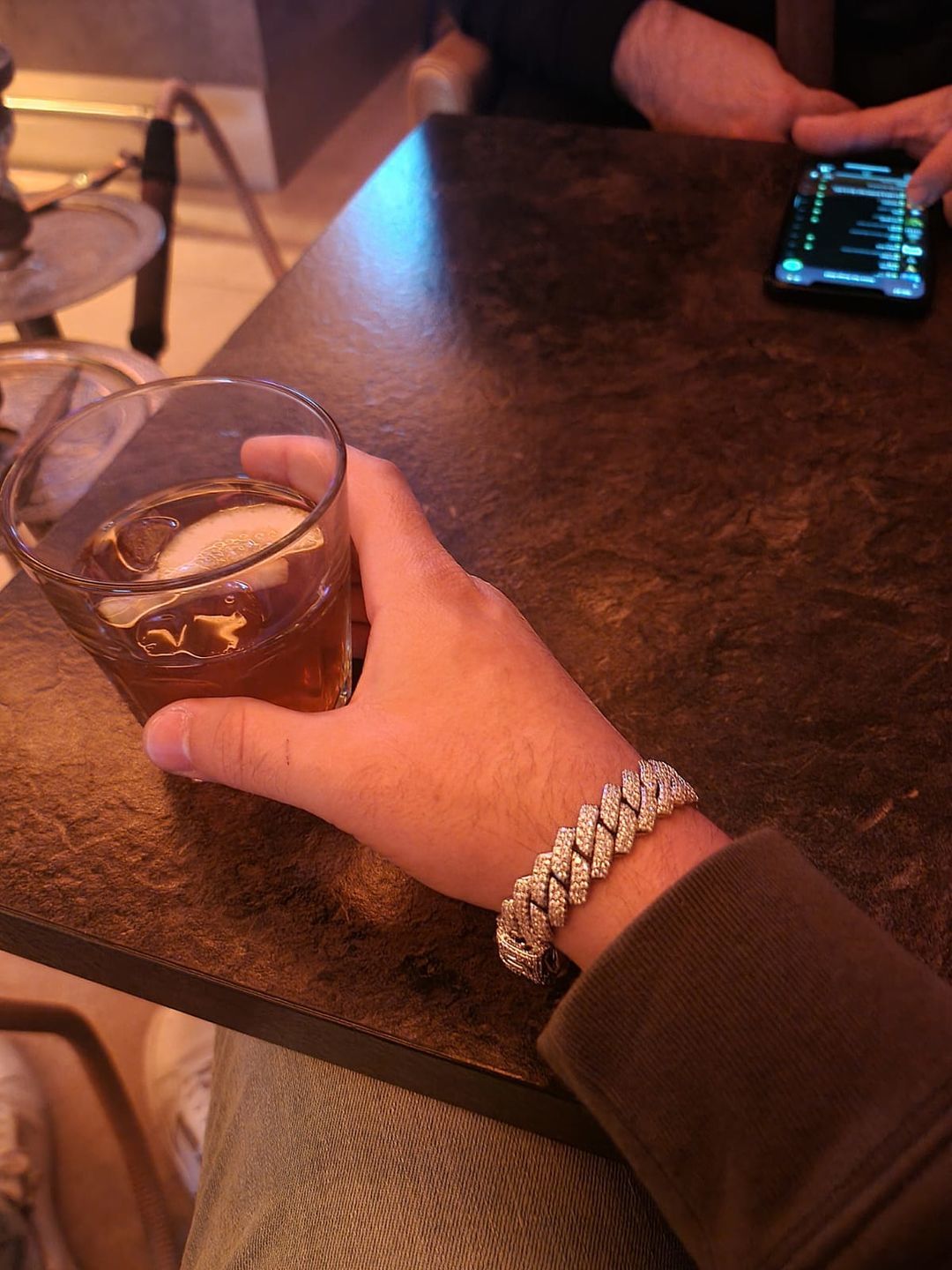 Customer photo review of 14MM DIAMOND PRONG LINK BRACELET - WHITE GOLD
