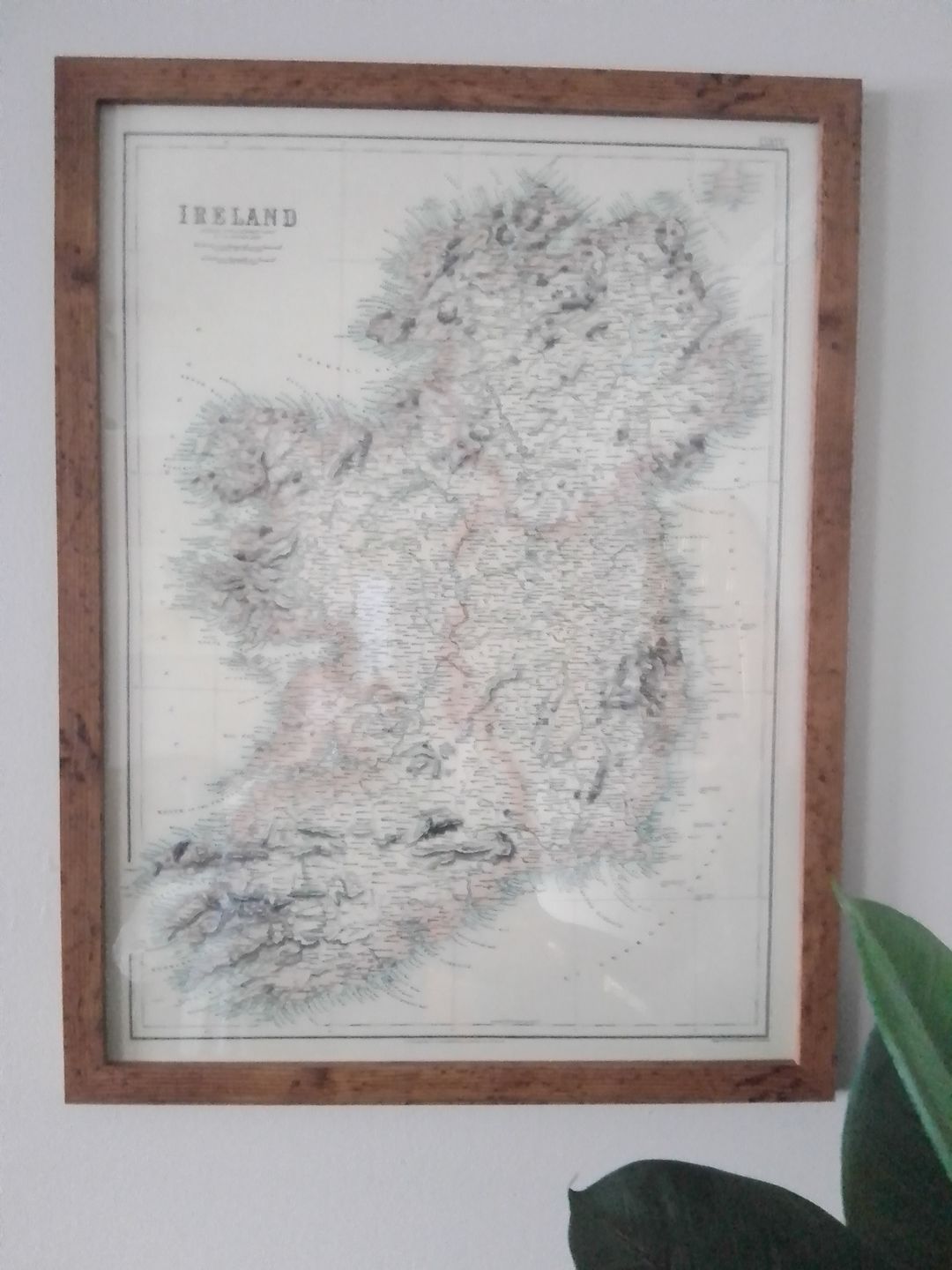 Customer photo review of Old Map of Ireland in 1872 - Rare, Attractive Colour Map by A. Fullarton & Co