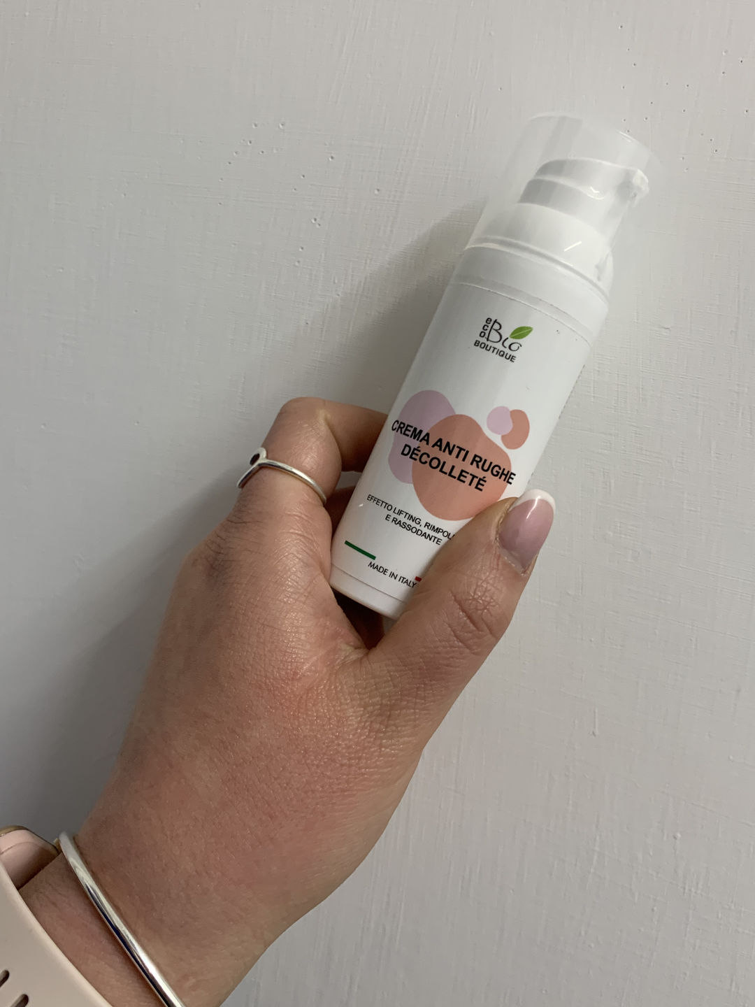 Customer photo review of Crema Anti Rughe Décolleté