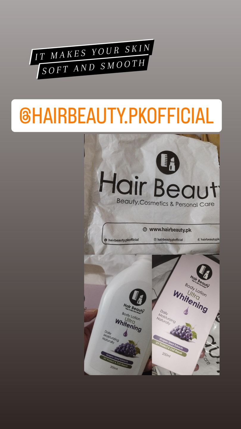 Customer photo review of Ultra Whitening Body Lotion