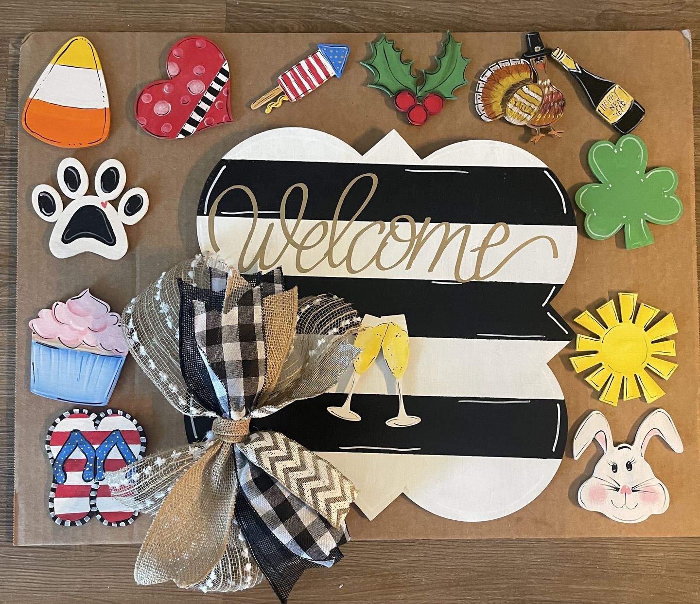 Customer photo review of Unfinished Wood Round Classic Heart Shape up to 24" DIY Valentines Day Wedding Shower