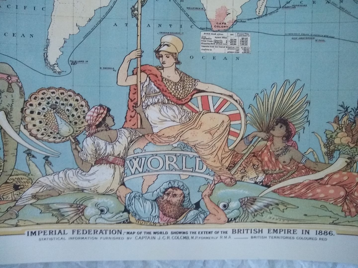 Customer photo review of Old British Empire World Map, 1886 - Queen Victoria Jubilee Wall Chart by the "Graphic"