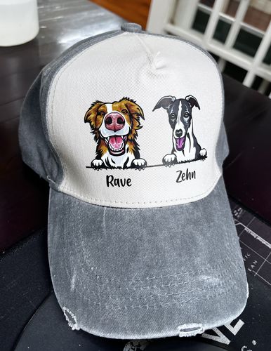 Customer photo review of CUTE DOGS CUSTOM CAP