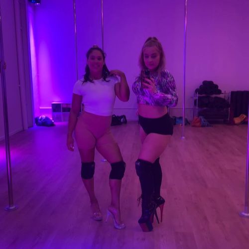 Customer photo review of Thigh High Sock BLACK