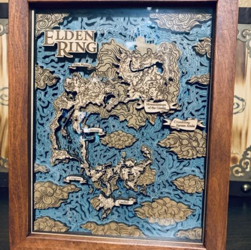 Customer photo review of 3D ELDEN RING MAP