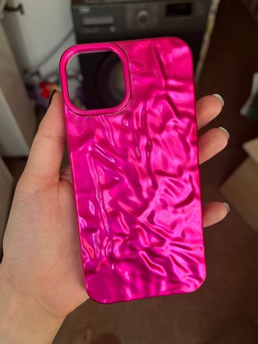 Customer photo review of 3D Shape Tin Paper Pattern Rose iPhone Case