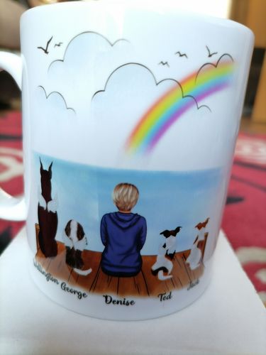 Customer photo review of Girl & Dogs - Life is better with a dog Personalised Mug