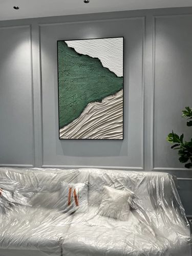 Customer review photo for Plaster Art Texture Painting #SG005
