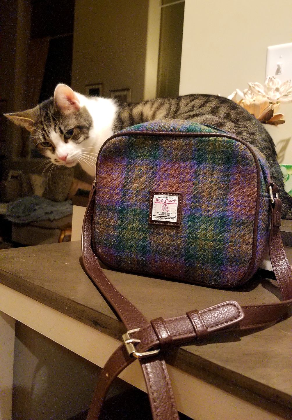 Customer photo review of Harris Tweed Mini Shoulder Bag