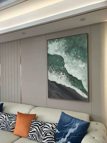 Customer review photo for Plaster Art Texture Painting #SG020