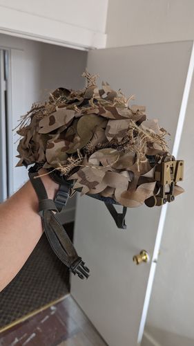 Customer photo review of Predator Ghillie™ Helmet Cover
