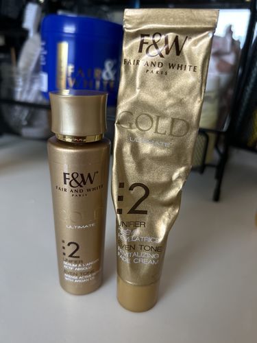 Customer photo review of Fair And White 2: Gold Revitalizing Fade Cream 50ml / 1.7fl.oz