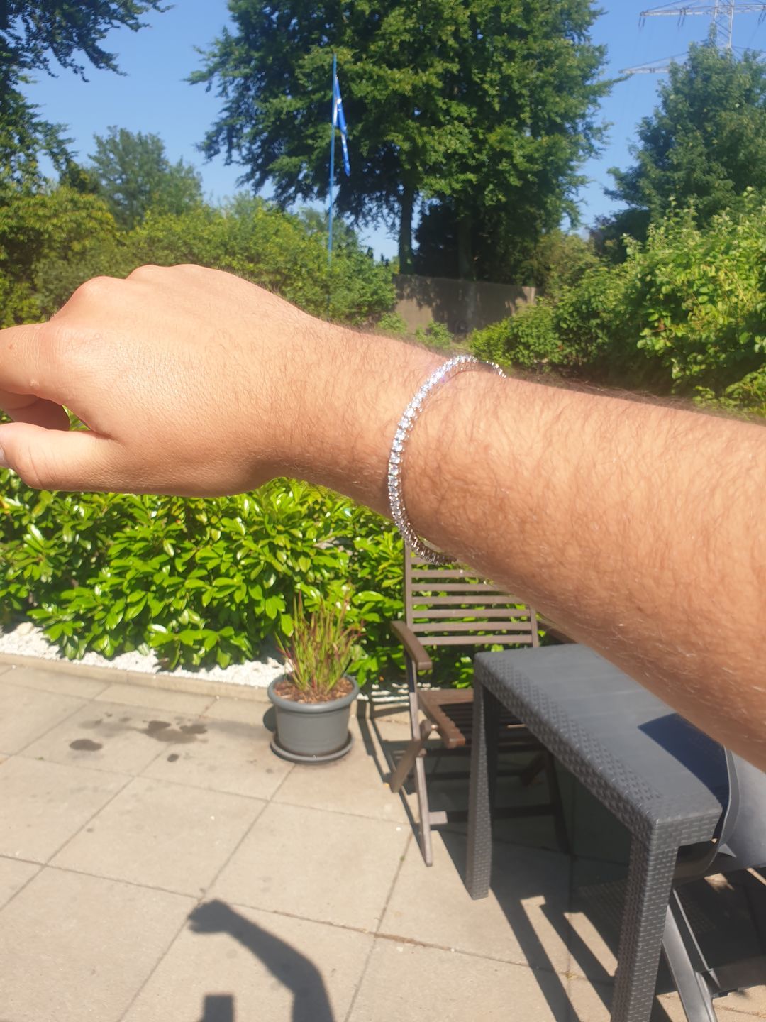 Customer photo review of 3mm Tennis Bracelet - White Gold