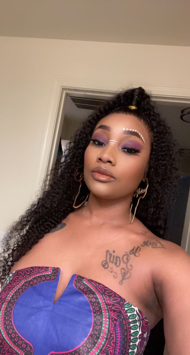 Customer photo review of Africa Map Hoop Earrings with Africa pendant
