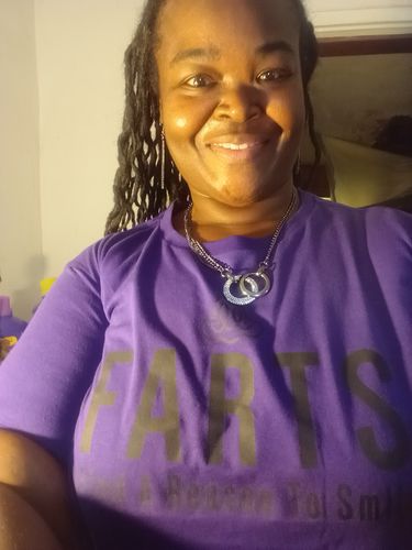 Customer photo review of FARTS T-shirt - Women's Purple
