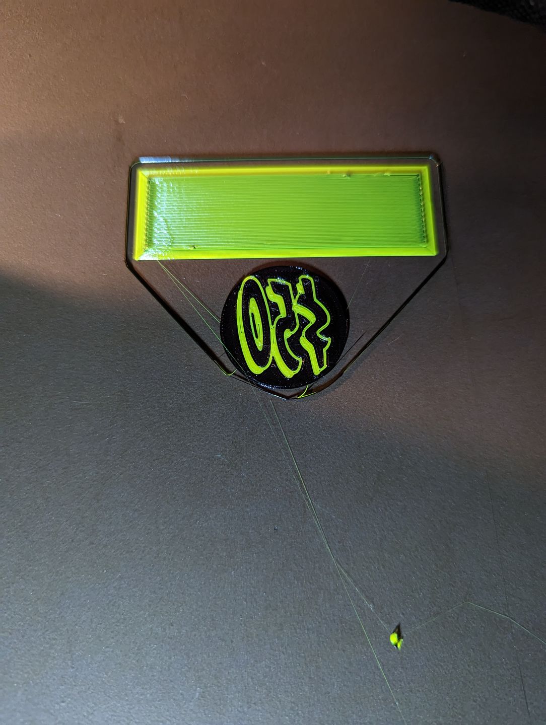 Customer photo review of Fluorescent Yellow PETG Filament 1.75mm