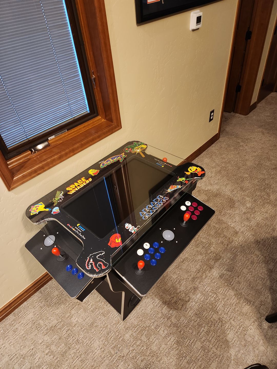 Customer photo review of Cocktail Arcade Machine 3505 Games Tilt Up Black Lift Up Retro Multicade
